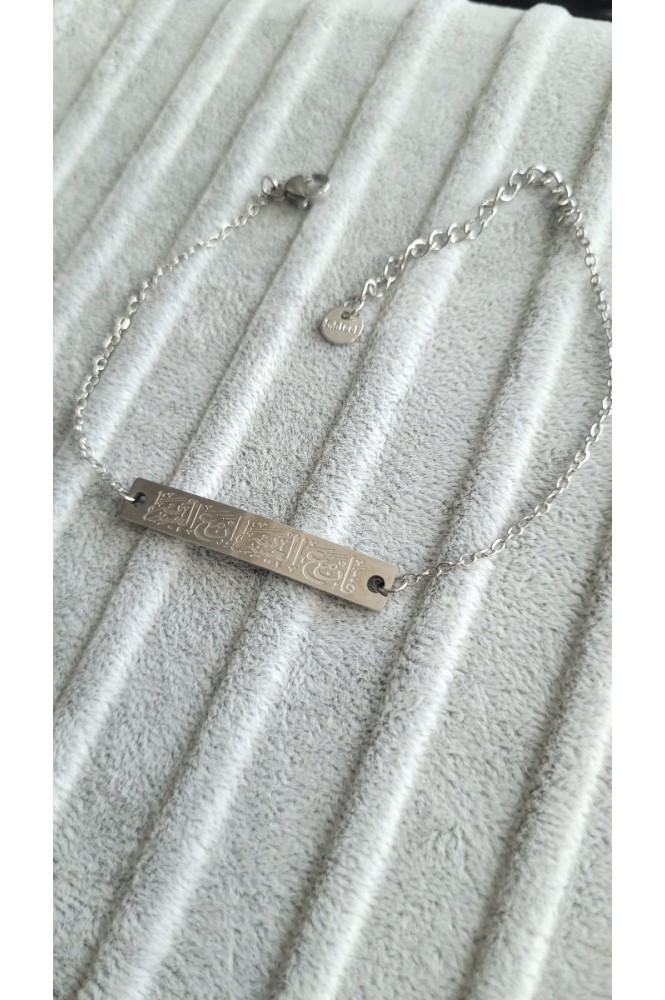 Dulaı künya bileklik silver