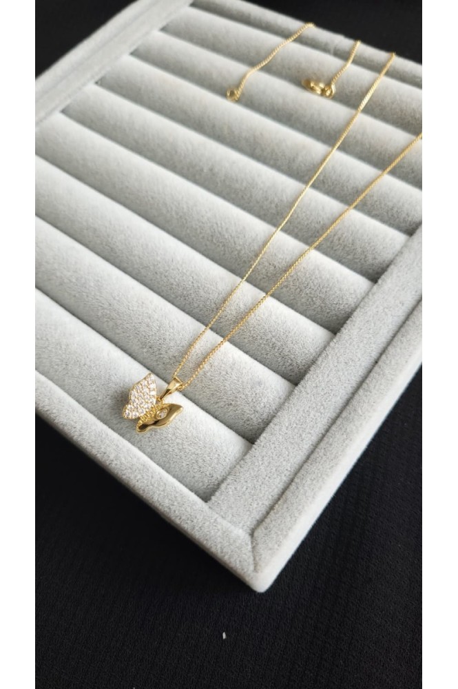 VIP 14 k kelebek kolye