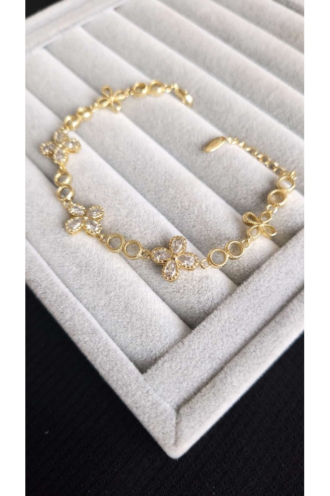VIP 14K Loren Çiçek Bileklik